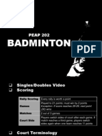 Badminton: PEAP 202