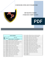 Lista de Alumnos Del Nivel Secundario 2010