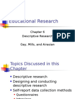 Descriptive Research Methods for Educational Studies