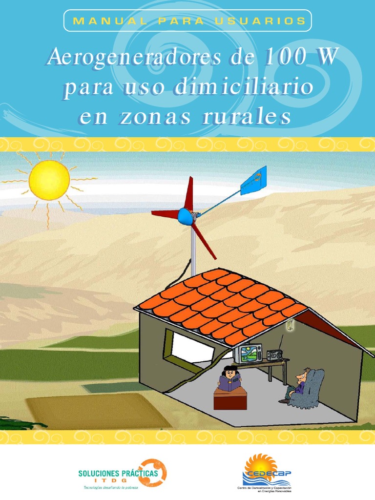 Manual Aerogeneradores | PDF | Turbina eólica | Batería (electricidad)