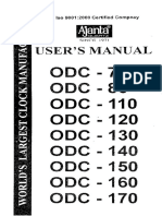 Ajanta Digital Clock - User Manual - Page 01