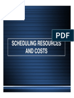 7 Scheduling Resources and Costs