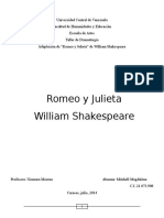 Adaptacion de Romeo y Julieta Por Mitchell Magdalena 21073908 Taller de Dramaturgia