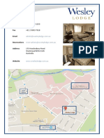 Wesley Lodge Accommodation - Information Sheet PDF