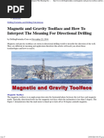 Magnetic and Gravity Toolface and How to Interpret the Meaning for Directional Drilling