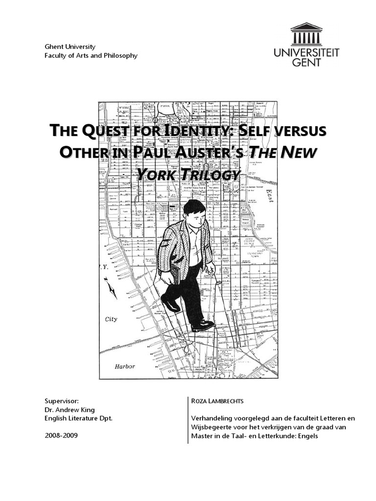 The Quest For Identity Self Versus Other in Paul Auster's The New York Trilogy PDF Genre