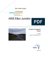 A605 Elton Junction Accident Report