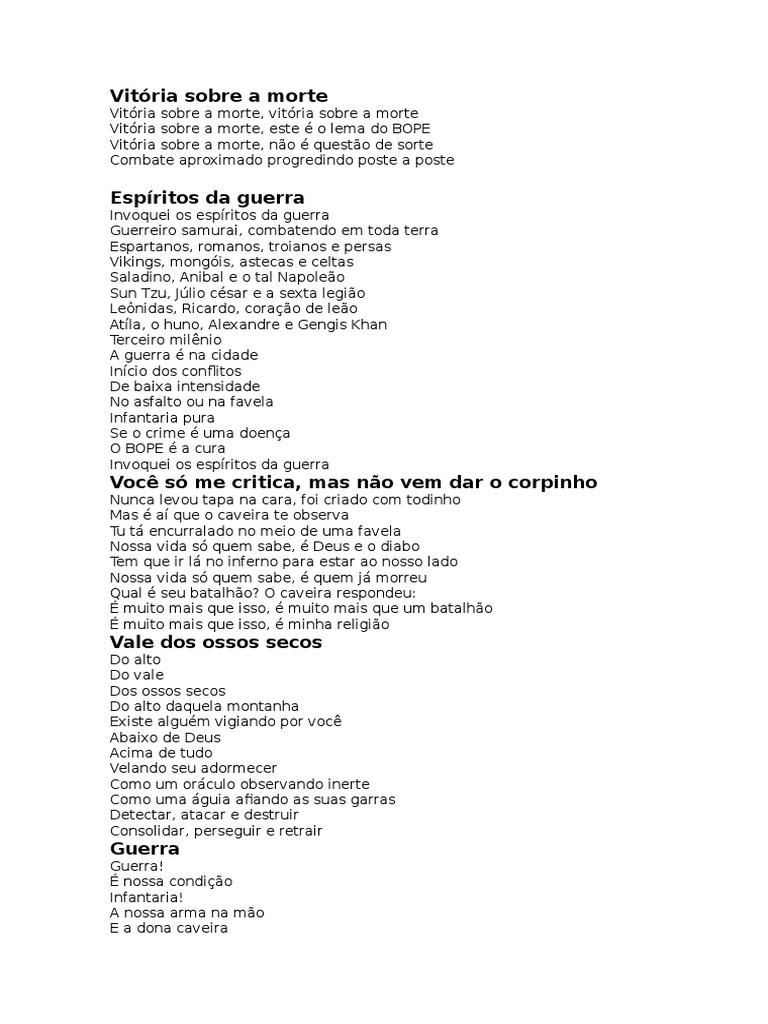 Canções TFM Charlies Mykes, PDF, Guerrilhas