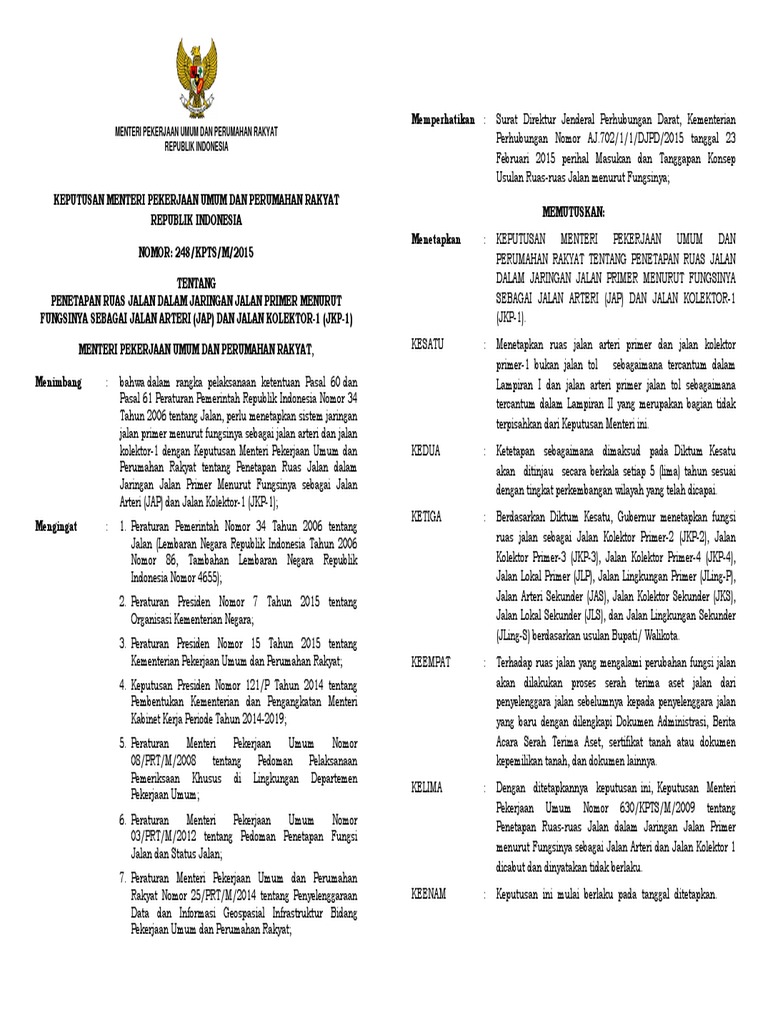 2. GARUDA EMAS TTD MENTERI MARET 2015_SK FUNGSI JALAN