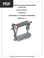 PR6412 Computer Aided Machine Drawing Lab Manual