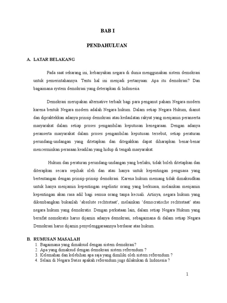 Makalah Pkn Sistem Demokrasi Tinjauan Pustaka