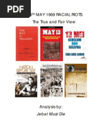 Download 13th May 1969 Racial Riots by Mohamed Yosri SN29377852 doc pdf