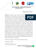 Da Obsolescência Estatal Ao Intervencionismo Do Terceiro Setor PDF