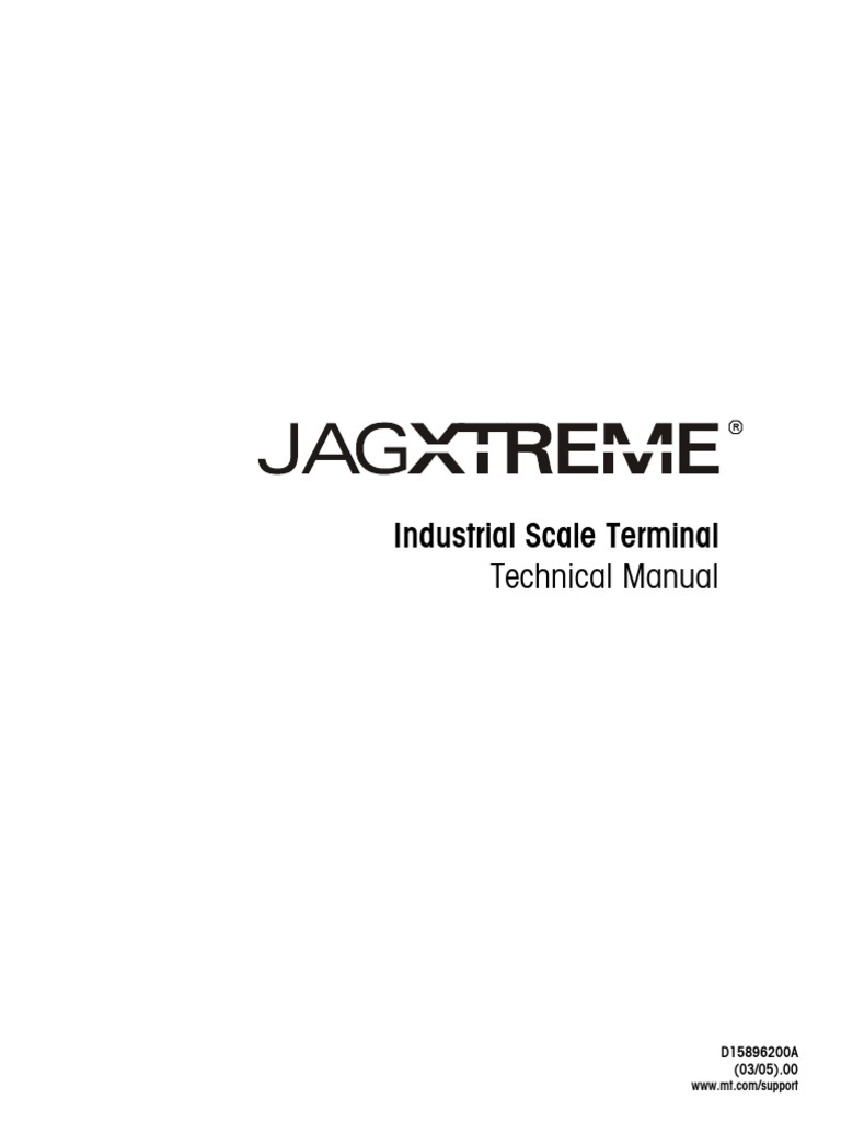 Industrial Scale Terminal Technical Manual | Printed Circuit Board