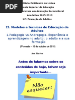 pedagogia vs andragogia