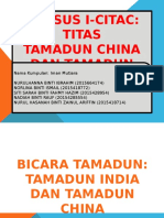 Kursus I-Citac: Titas Tamadun China Dan Tamadun India