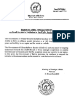 Eritrea Joins Saudi Military Alliance Against Terrorism