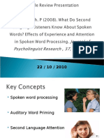 Phycolinguistics: Research Article Presentation