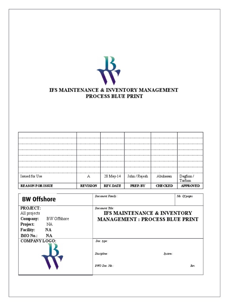 IFS Maintenance & Inventory Process Guide | PDF | Tag (Metadata ...