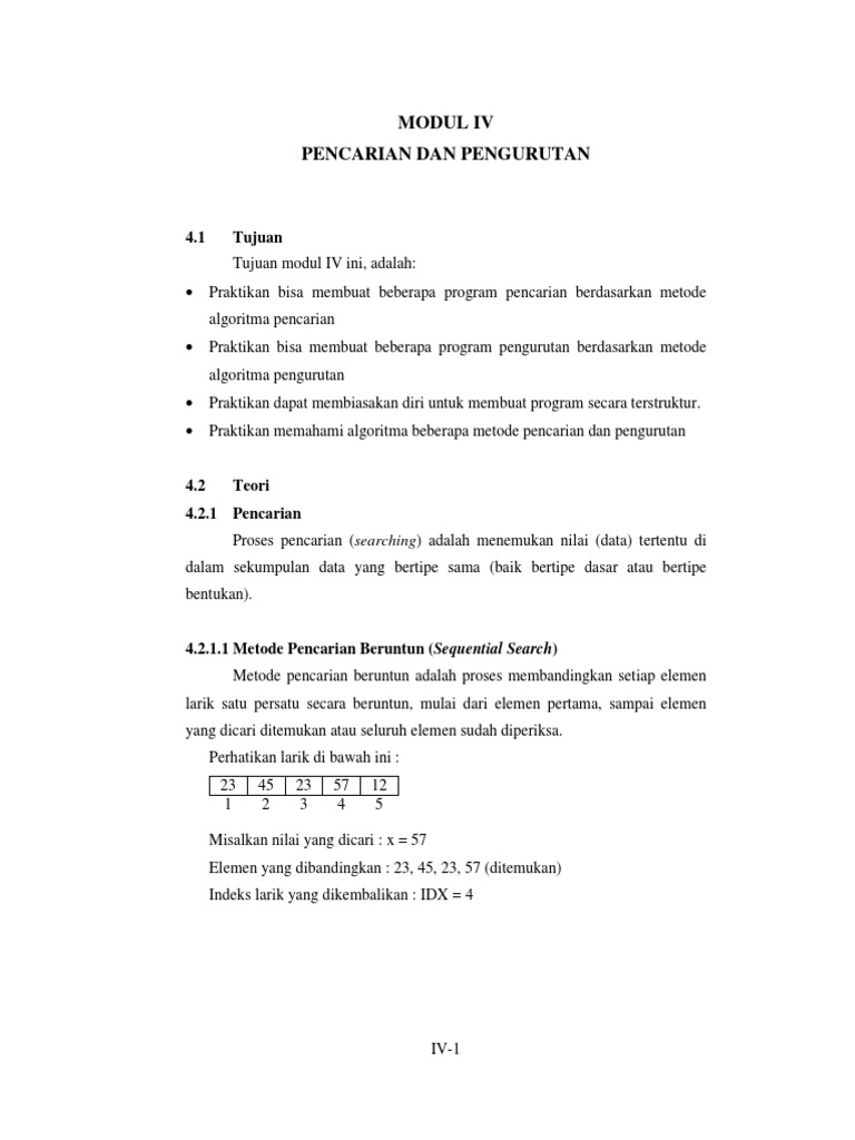 Macam Macam Metode Searching Dalam Struktur Data - Berbagai Struktur