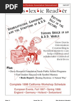 Download The Dyslexic Reader 1997 - Issue 11 by Davis Dyslexia Association International SN2938076 doc pdf