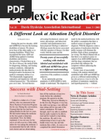 Download The Dyslexic Reader 2001 - Issue 25 by Davis Dyslexia Association International SN2938090 doc pdf