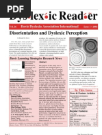 Download The Dyslexic Reader 2001 - Issue 26 by Davis Dyslexia Association International SN2938091 doc pdf