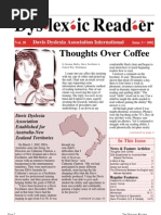 Download The Dyslexic Reader 2002 - Issue 28 by Davis Dyslexia Association International SN2938093 doc pdf