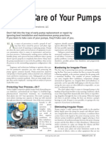 Taking Care of Your Pumps