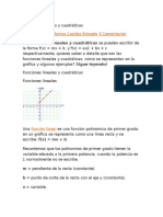 Funciones Lineales y Cuadráticas