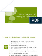 Wish List Journal