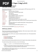 Writing a CinC Paper Using LaTeX