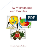 Holiday Worksheets and Puzzles for Kids