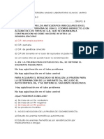 Examen Escrito Tercera Unidad Laboratorio Clinico