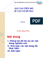 Báo Cáo Tiến Độ Đề Tài Cơ Sở 2014