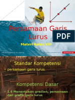 Persamaan Garis Lurus