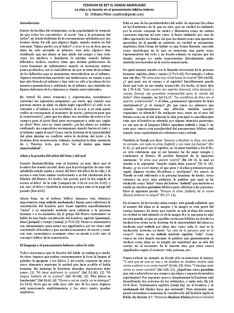 Sobre La Vida y La Muerte-2 | PDF | La resurrección de Jesús | Infierno