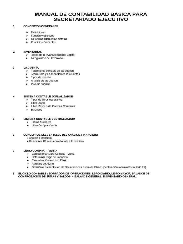 Manual de Contabilidad Basico | Contabilidad | Estado financiero