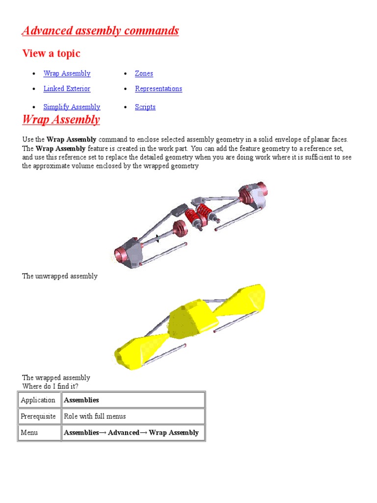 Advanced Assembly Commands | PDF