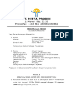 KONTRAK Karyawan Produksi XXXX