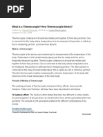 What Is A Thermocouple