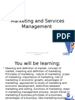 Marketing and Services Management