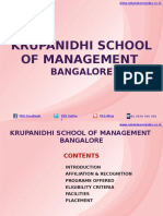 Krupanidhi School of Management Bangalore|MBA|PGDM