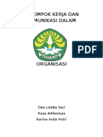 Kelompok Kerja & Komunikasi Dalam Organisasi