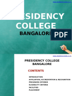 Presidency College Bangalore|MBA|Direct Admission