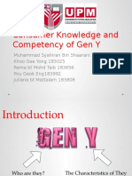 Consumer Knowledge and Competency of Gen Y