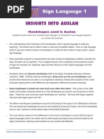 Auslan Online Level 1 Student Handbook Pdf Sign Language Human Communication