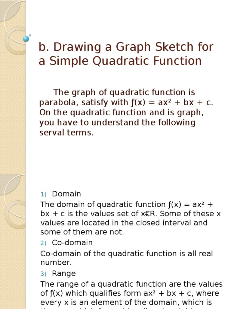 Graphing Simple Quadratic Functions | PDF | Teaching Methods & Materials