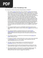 The Ten Points of the Nuremberg Code