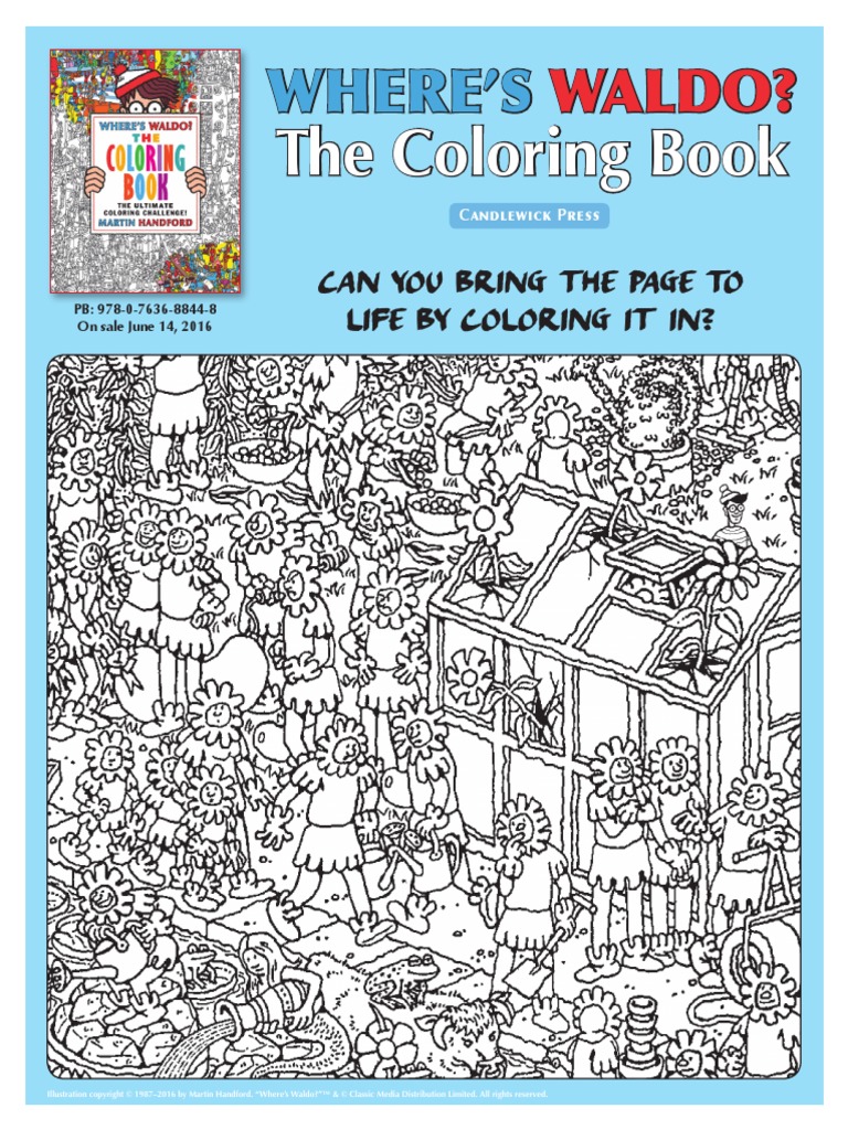 Where's Waldo? Coloring Sheet | PDF